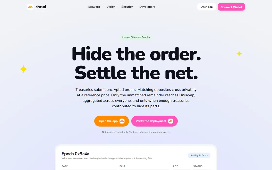 shrud homepage